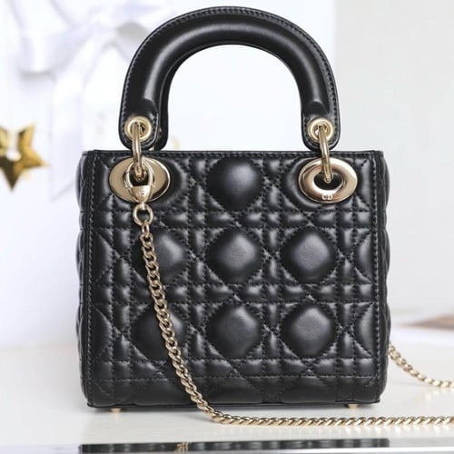 MINI LADY DIOR 17cm Gold hardwere