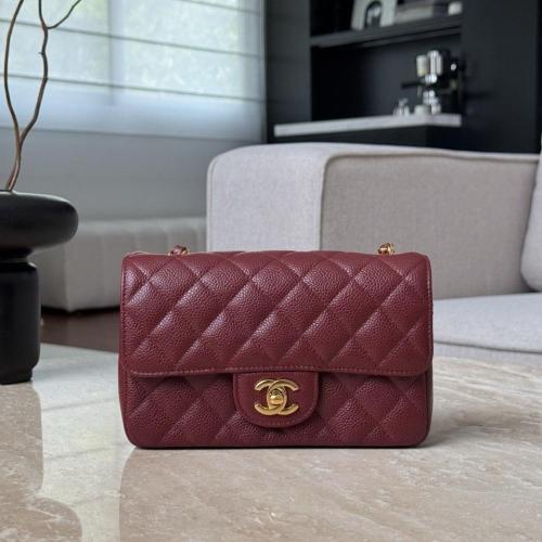 Cf mini caviar leather ghw