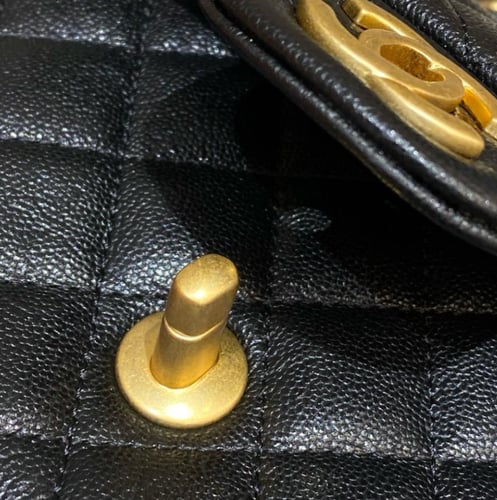 شنطة Chanel Coco Handle Black – مقاس 24