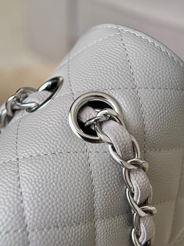 Chanel cf caviar leather small