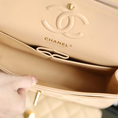 Chanel CF small caviar leather