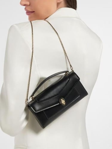 شنطة بولجري ميني أنيقة - أسود