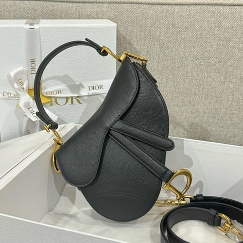 Dior mini saddle black color 21cm