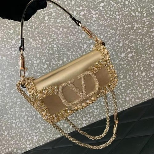 شنطة نسائية فالنتينو ميني - ذهبي