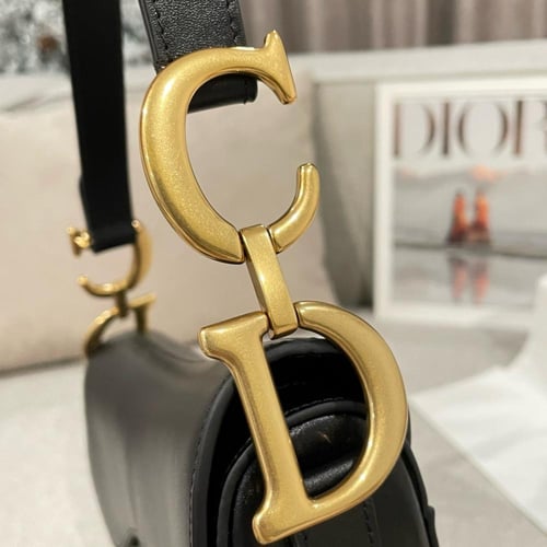 Dior saddle with strap lambskin leather