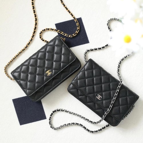 Chanel Caviar Wallet On Chain