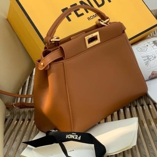 Fendi peekaboo mini brown color