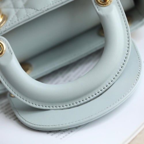 MINI LADY DIOR BAG Placid Blue Lambskin