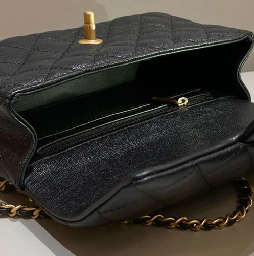 شنطة Chanel Coco Handle Black – مقاس 24