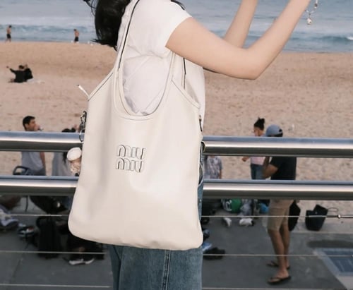 ميو ميو IVY leather bag مقاس 35cm