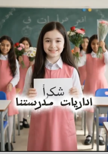 فيديو وأنشودة شكر لإداريات المدرسة