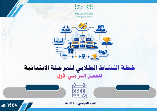 خطة النشاط الطلابي للمرحلة الابتدائية للفصل الأول...