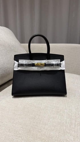 بيركن اسود قفل ذهبي ميديم -25cm