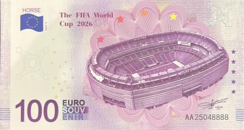 ورقية تذكارية فنتازيا بقيمة 100 يورو FIFA WORLD CU...