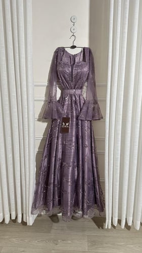 فستان موف كلفه شك سهره