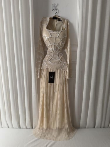 فستان بيج صدريه شك سهره وجورجيت لولو