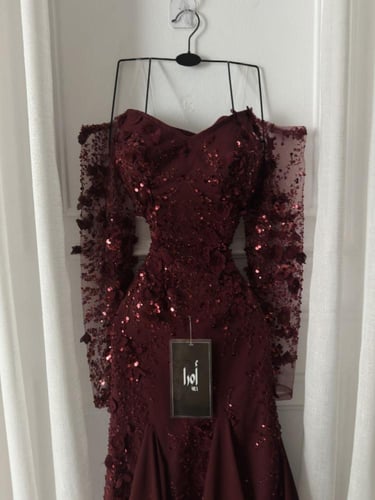 فستان عودي كلفه مورد تدخيله جورجيت