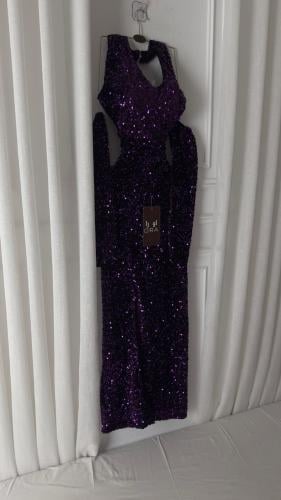 فستان ليلكي كلفه شك ترتر