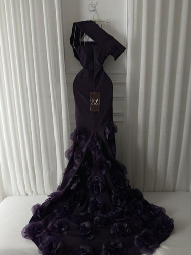 فستان ليلكي باربي ورود ليزر