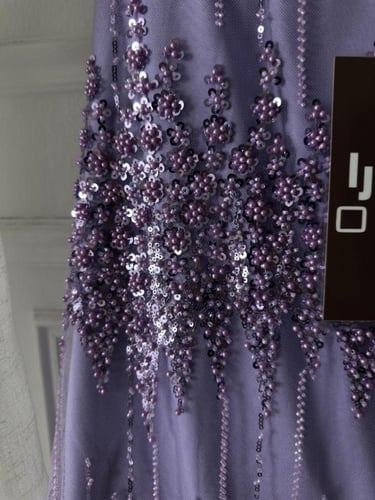 فستان لافندر كلفه شك صدريه فنيكه ميكادو