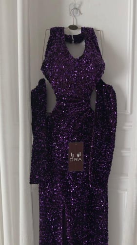 فستان ليلكي كلفه شك ترتر