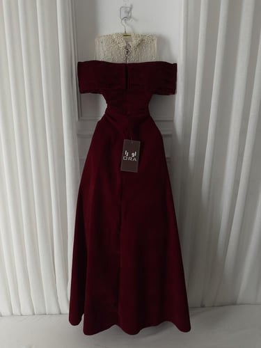 فستان عودي جوخ صدريه لولو