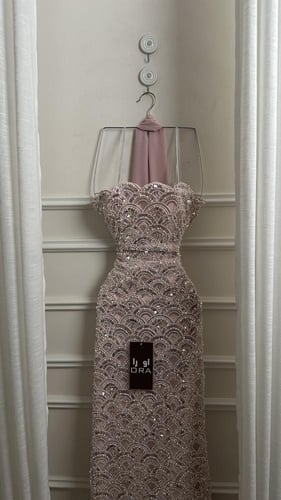 فستان شك سهره شال جورجيت ٣ لون