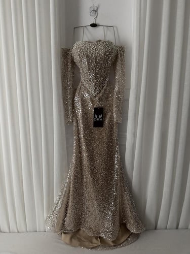 فستان بيج كلفه ترتر الاصلي وتطريز لولو