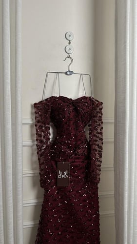 فستان كلفه شك سهره لونين