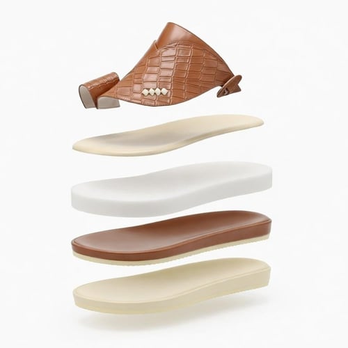 حذاء شرقي جلد طبيعي