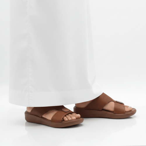 حذاء رجالي طبي بني