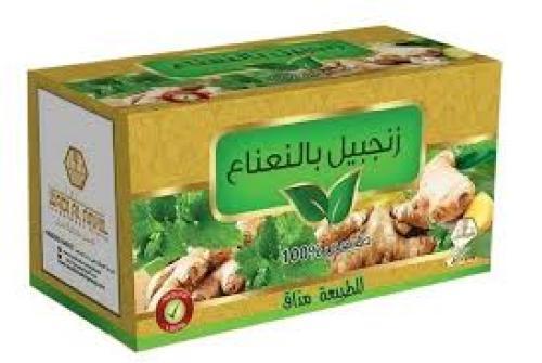 وادي النحل شاي زنجبيل ونعناع 30 كيس – انتعاش وهضم...