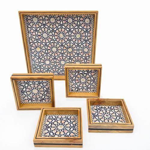 طقم صواني الأرابيسك الملكي