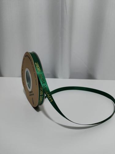 شرايط ساتان مطبوعه مقاس 1 سم * 40 متر اخضر