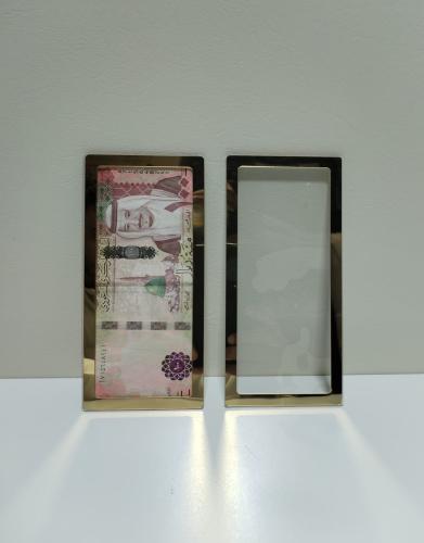 ضروف اكرلك اطار ذهبي 12 حبه