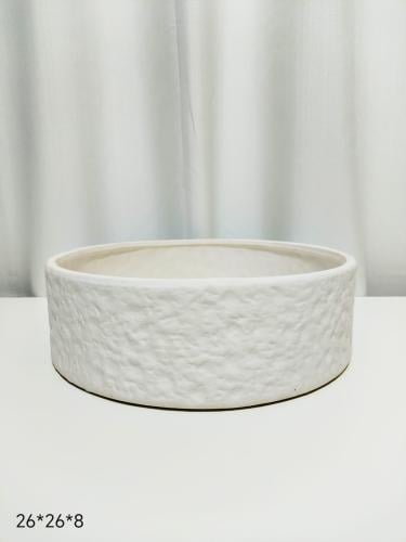 فازات سرميك ابيض مقاس 26*26*8 سم