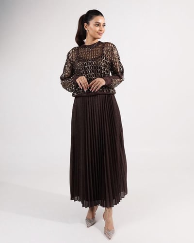 تنورة بني براند تركي