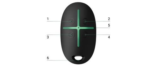 ريموت التحكم والأمان اللاسلكي Ajax SpaceControl