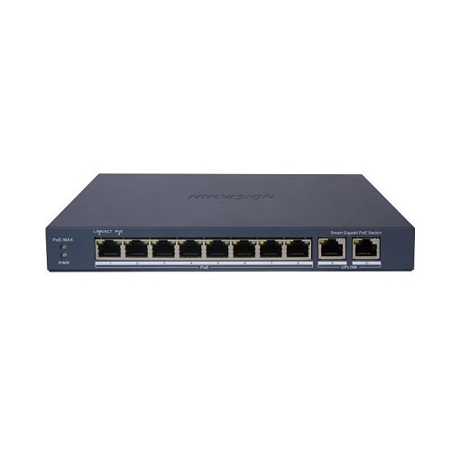 سويتش هيكفيجن الذكي DS-3E1510P-EI بـ 8 منافذ جيجاب...