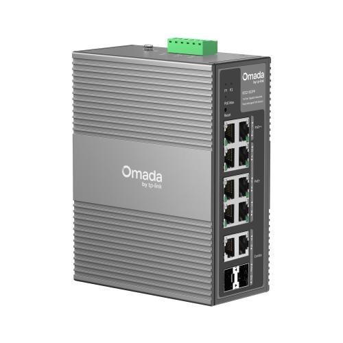 سويتش إدج صناعي مدار بـ 10 منافذ جيجابت ودعم PoE+...