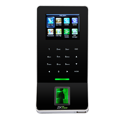 جهاز بصمة ZKTeco F22-BLA فائق النحافة مع Wi-Fi