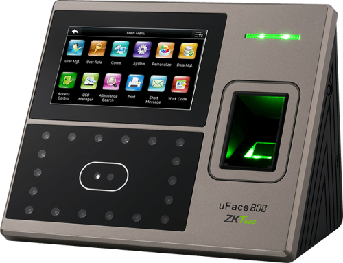 جهاز بصمة وجه وإصبع وبطاقة ZKTeco UFACE800-ID
