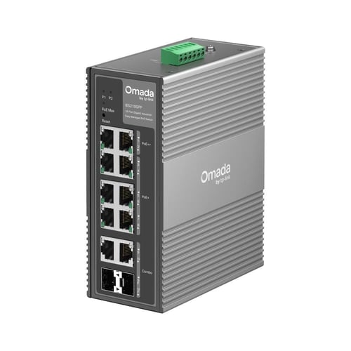 سويتش إدج صناعي مدار بـ 10 منافذ جيجابت ودعم PoE+...