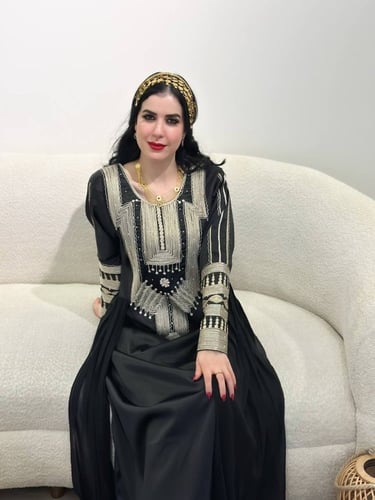 ثوب عسيري اسود رقم 26