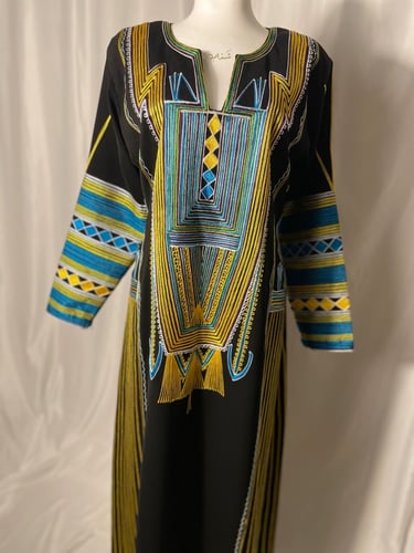 ثوب عسيري اسود رقم 3