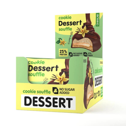 باكت شيكا لاب كوكيز سوفليه بكريمة الفانيلا 55 جرام...