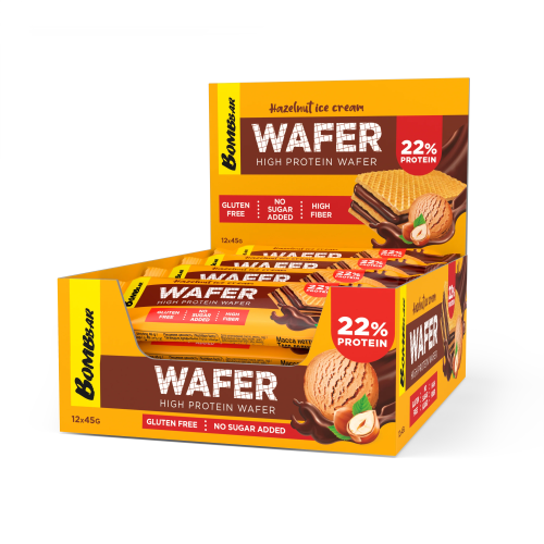 باكت بومبار بروتين ويفر بالايس كريم والبندق 45 جم...