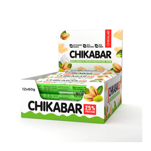باكت شيكا بار شوكولاته بيضاء بروتين بار بكريمة الف...