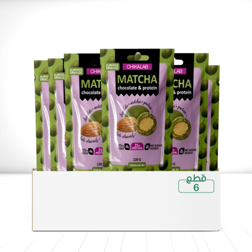 باكت كرات الشوكولاتة بالماتشا واللوز عالية البروتي...