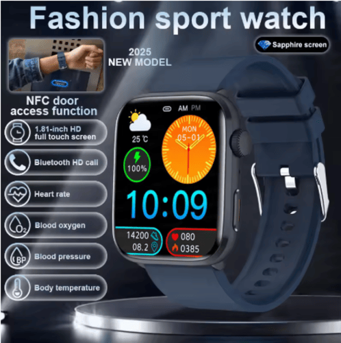 ساعة ذكية الإصدار العالمي للرجال والنساء HD AMOLED...